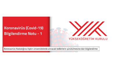 YÖK’ten Koronavirüse İlişkin Bilgilendirme
