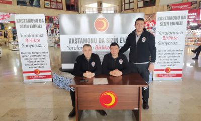 Kastamonu Otogarı’nda Yardım Seferberliği