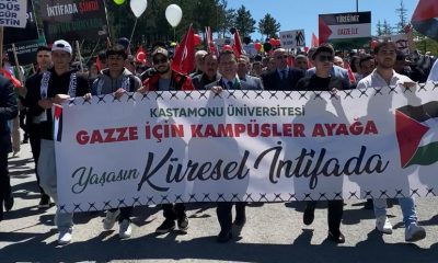 Kastamonu Üniversitesi Gazze’ye Destek İçin Yürüdü