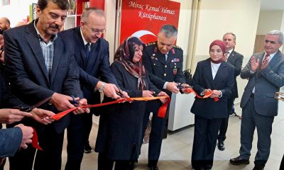 Şehit Jandarma Uzman Onbaşı Miraç Kemal Yılmaz’ın anısına kütüphane açıldı
