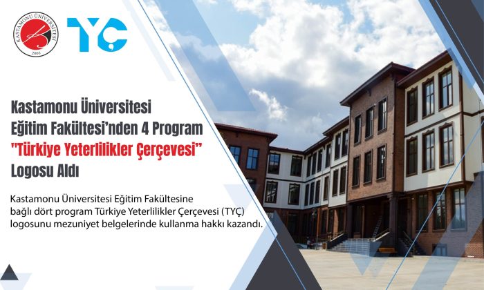 Eğitim Fakültesi’nde 4 program TYÇ logosu kullanma hakkı kazandı
